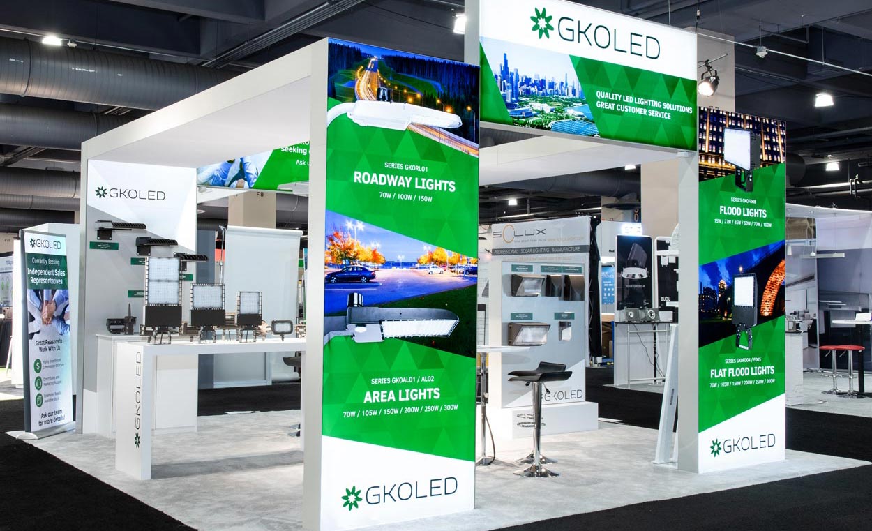 GKOLED Lightfair 2019 Booth Exterior