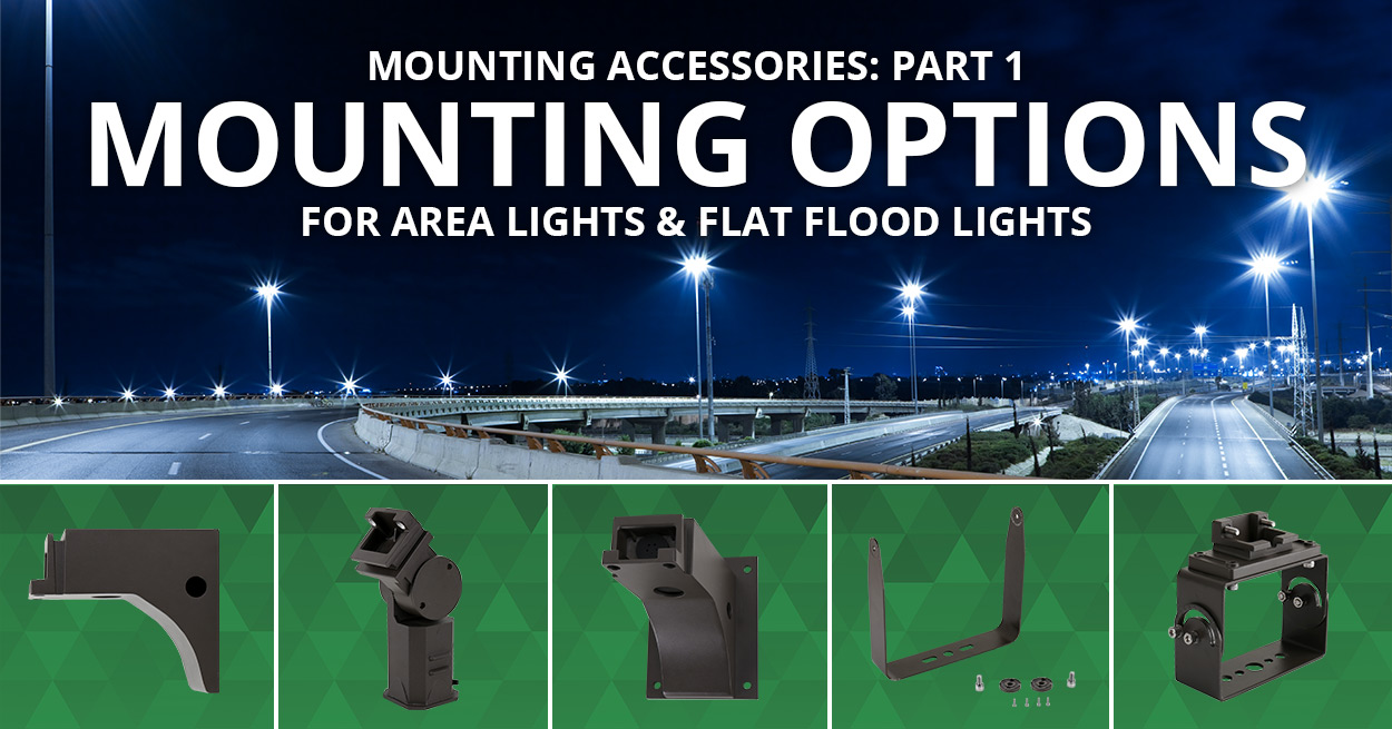 Area & Flat Flood Light Mounts
